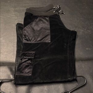 BCBGMaxAzria Black Velvet Pants